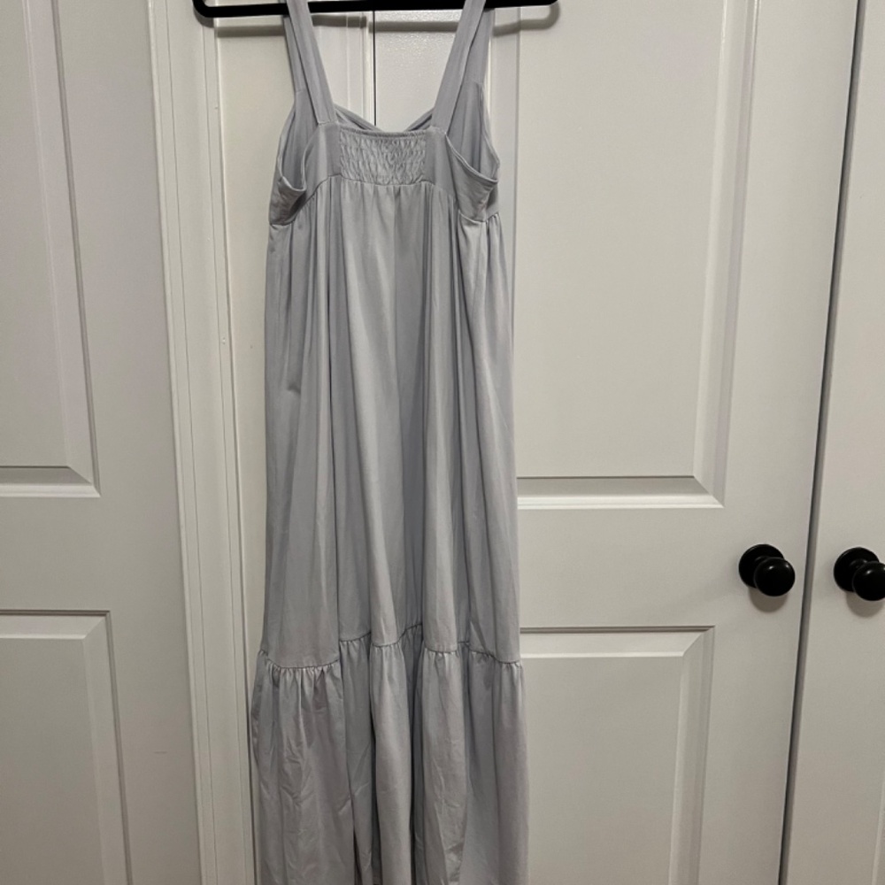 ZARA pale blue cut out maxi dress, size Medium - Picture 7 of 7